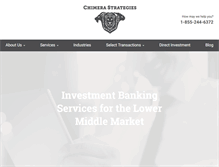 Tablet Screenshot of chimerastrategies.com